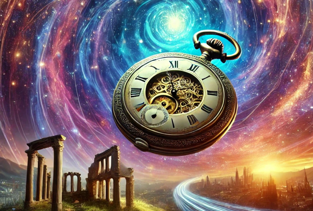 Image montrant une montre en train de remonter le temps.